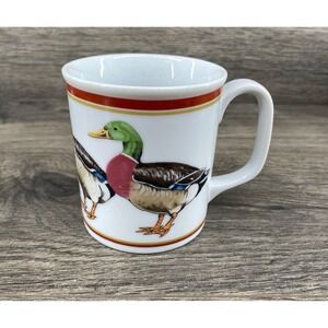 VTG Curzon Mallard Duck Coffe‎ Cup Mug White Handle